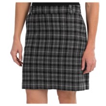 60%OFF 女性のドレスのスカート ウールのチェック柄スカート - 裏地（女性用） Wool Plaid Skirt - Lined (For Women)画像